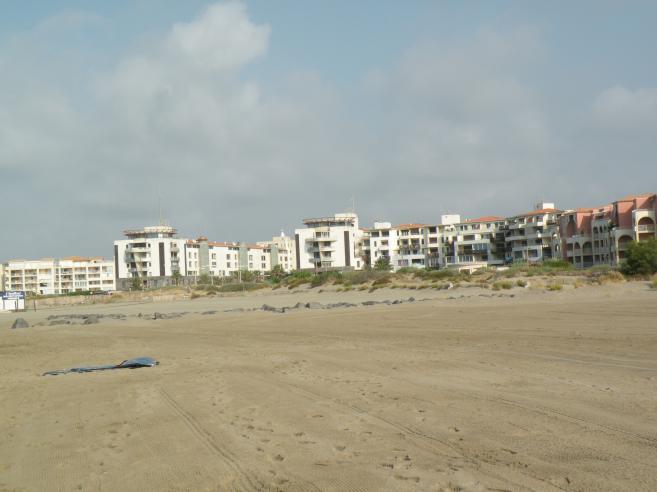  le mail de Rochelongue, vu depuis la plage